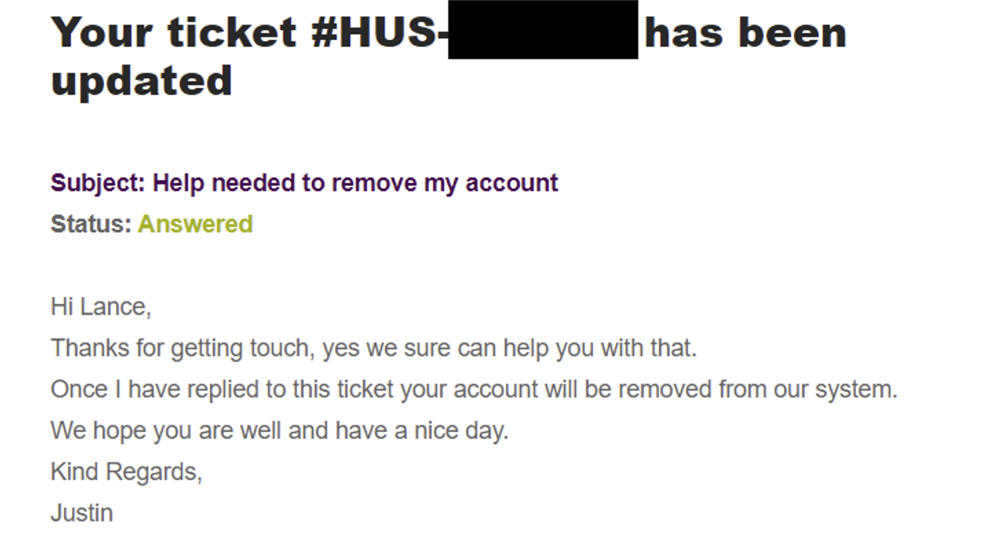 HostUS 注销