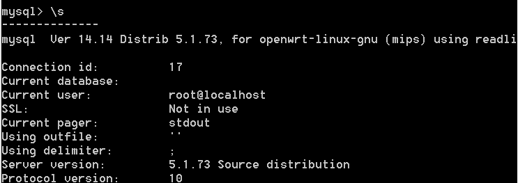 mysql test